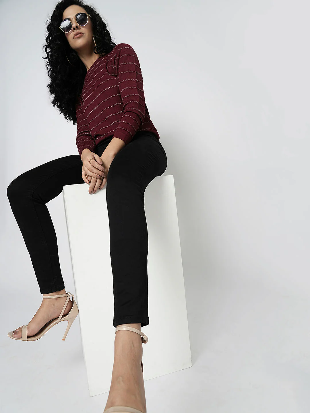 I.Scenery By Vero Moda Black High Rise Wendy Skinny Jeans