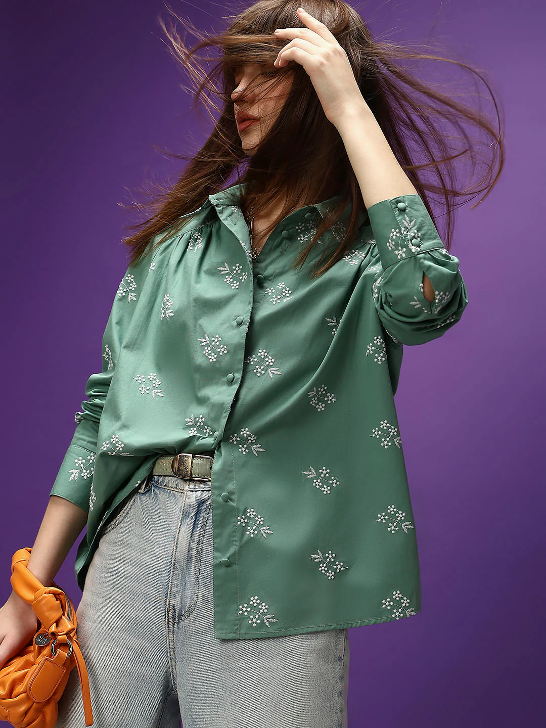 Green Cotton Shirt