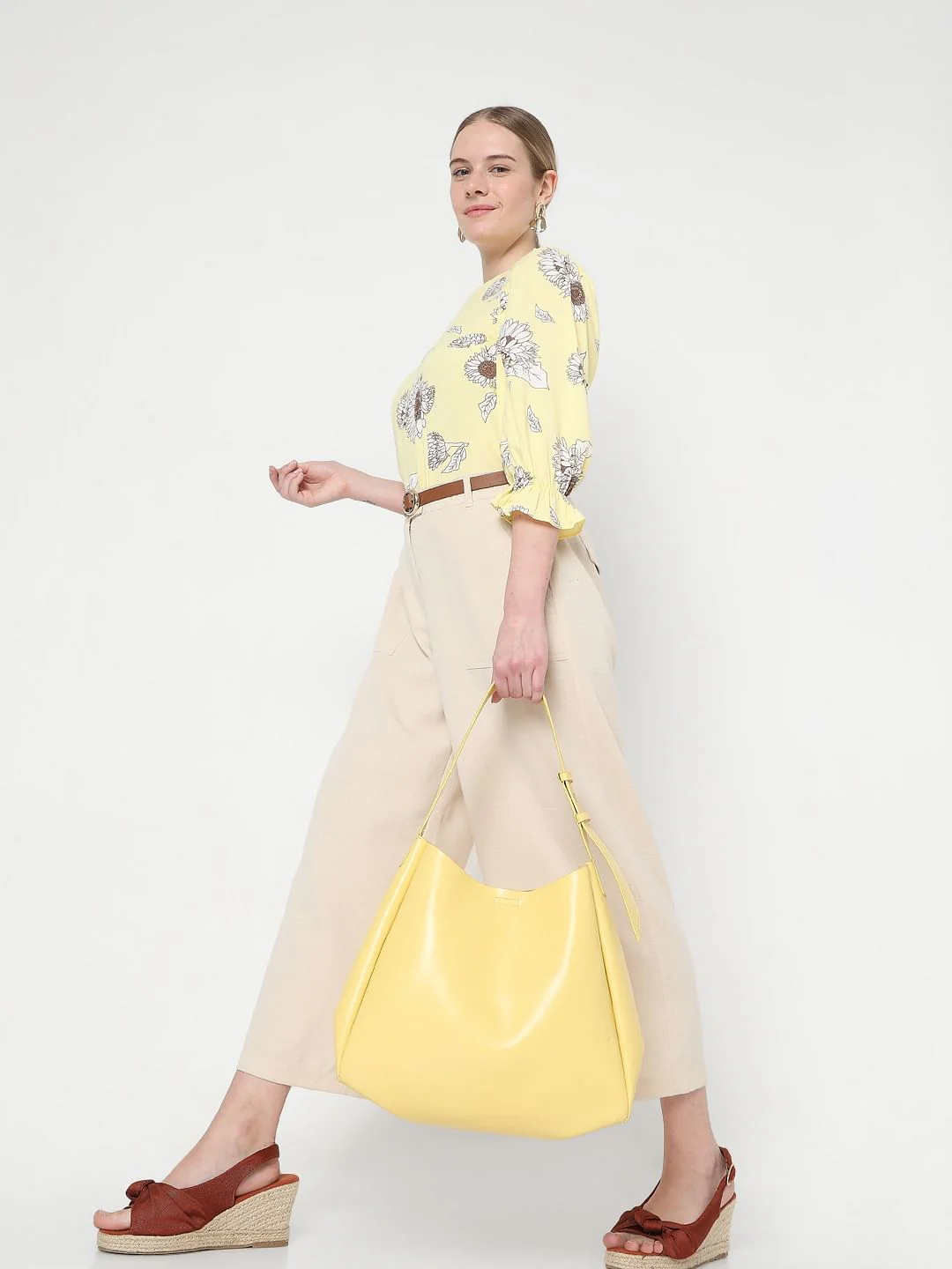 Yellow Floral Top