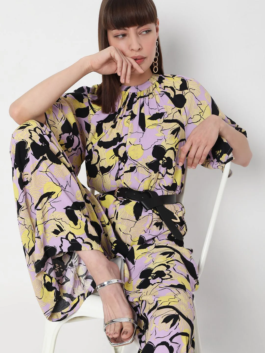 Lavender Floral Jumpsuit