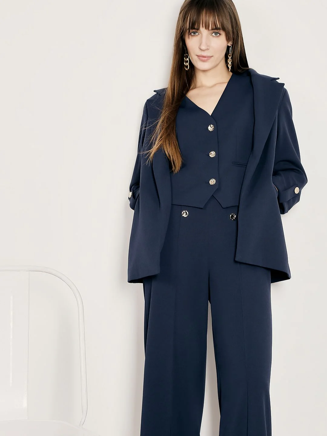 Navy Blue Waistcoat