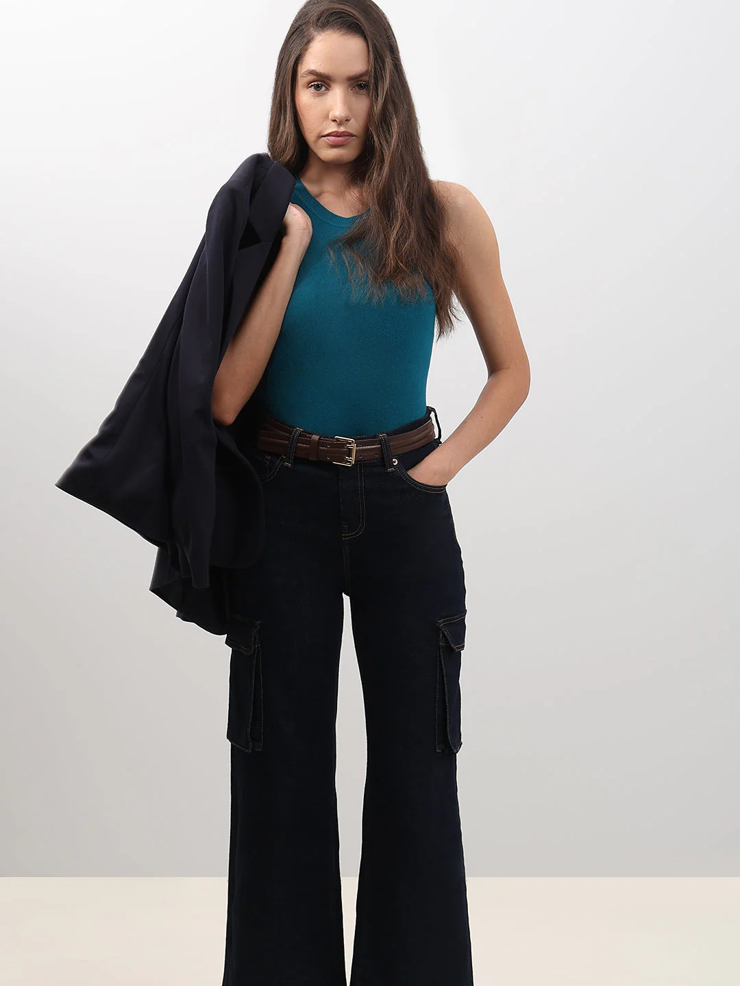 Teal Sleeveless Top