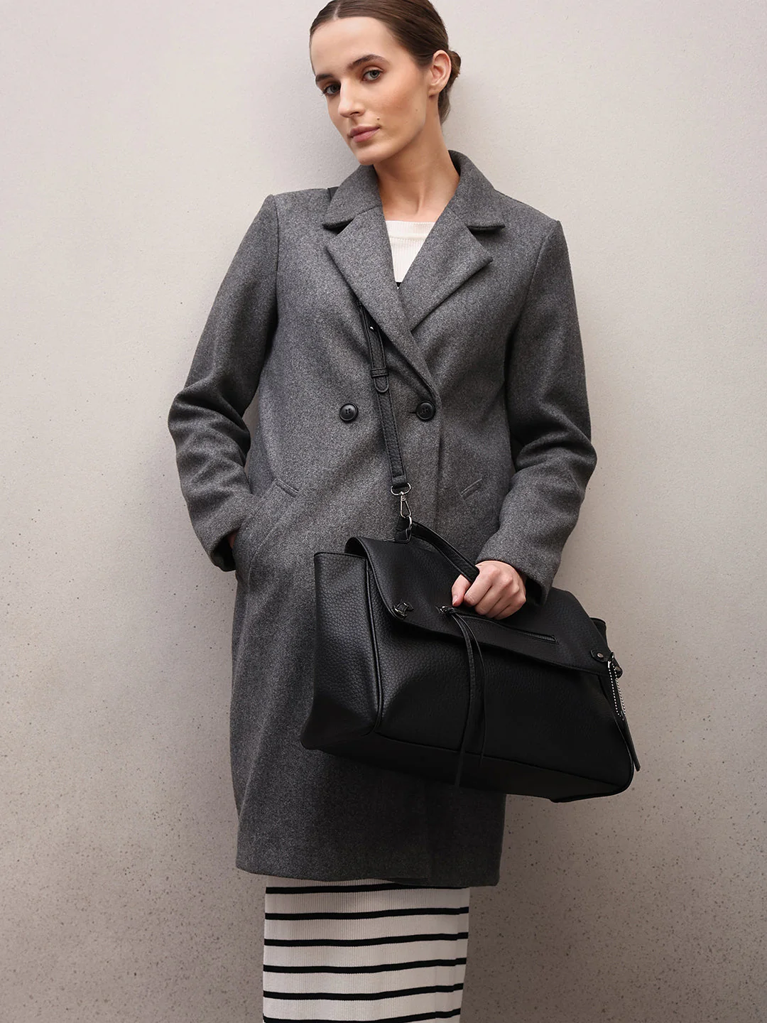 Jet Black Satchel