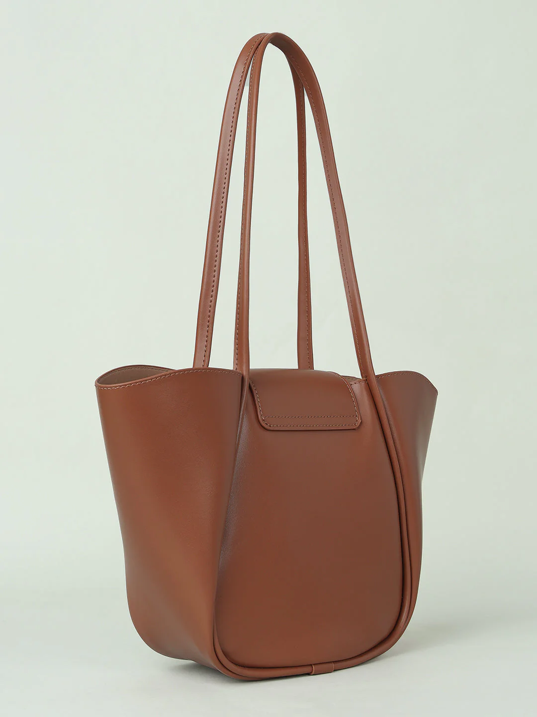 Brown Trapeze Handbag - Image 3