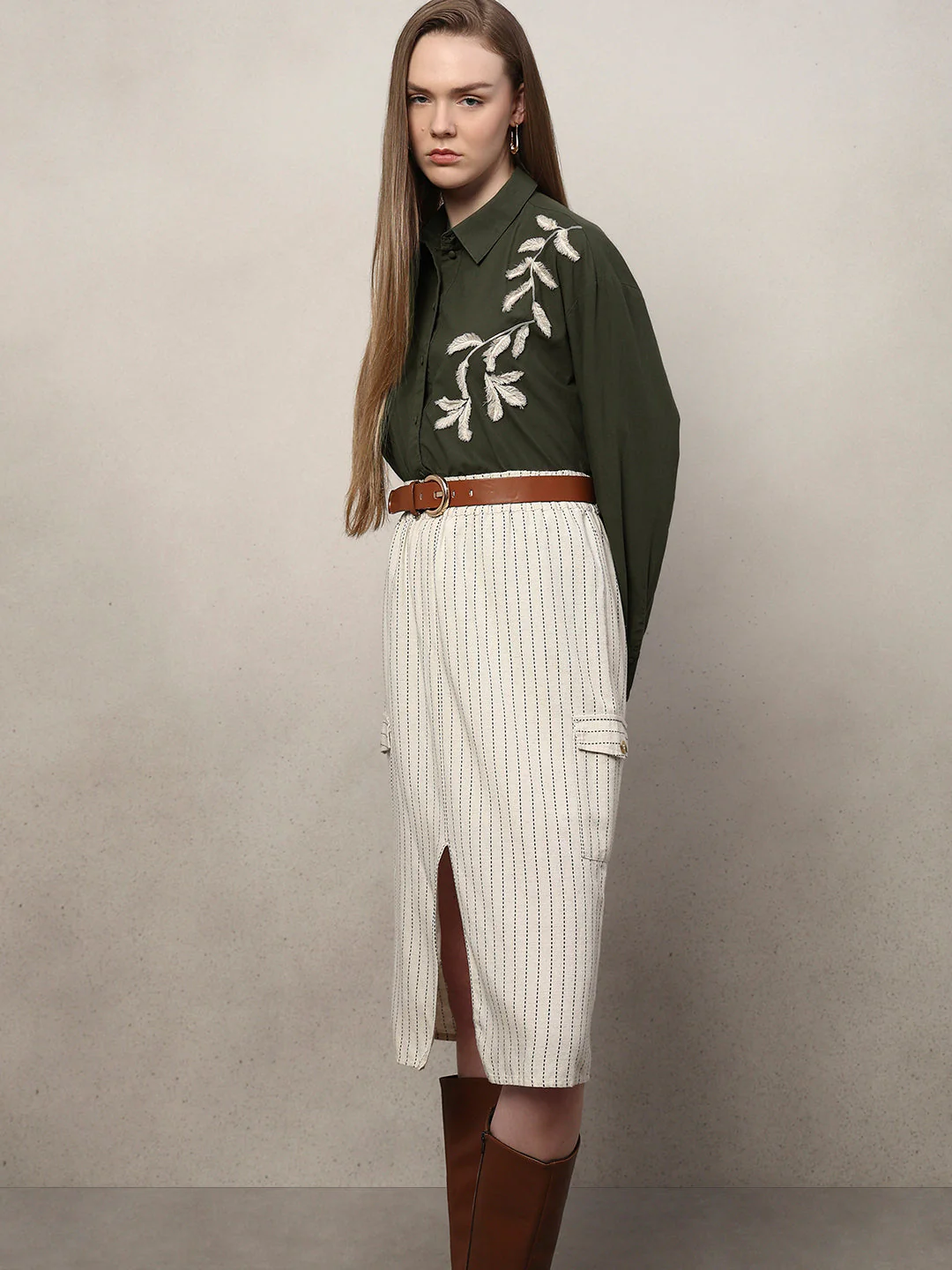 Organic Cotton Embroidered Shirt